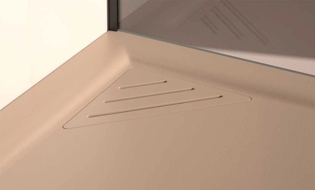 PIATTO DOCCIA MODELLO MIO 100 X 90 - COLORE MOKA - LISCIO