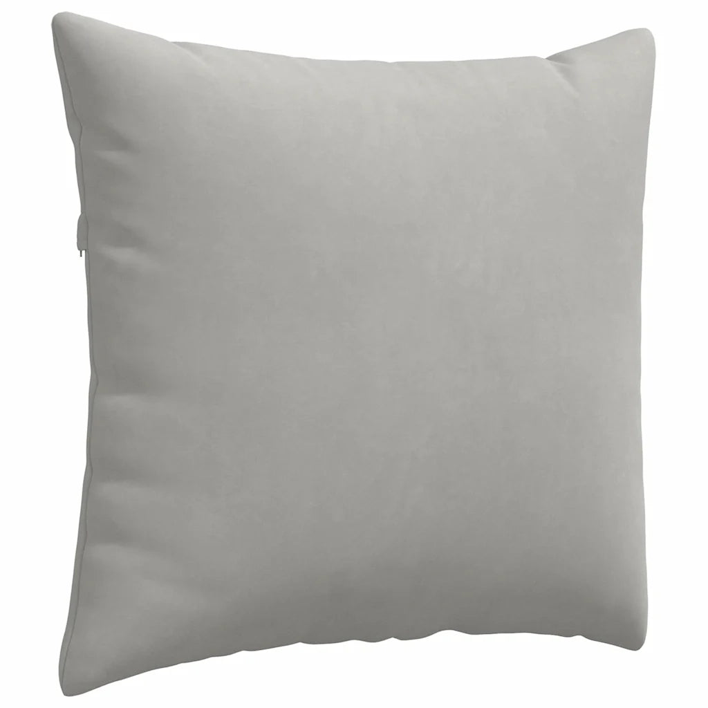 Cuscini da Divano 2 pcs Grigio chiaro 45 x 45 cm Tessuto 42013941