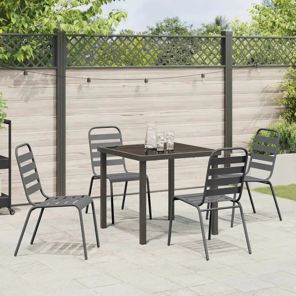 Set da Pranzo per Giardino 5 pcs Antracite 3379297