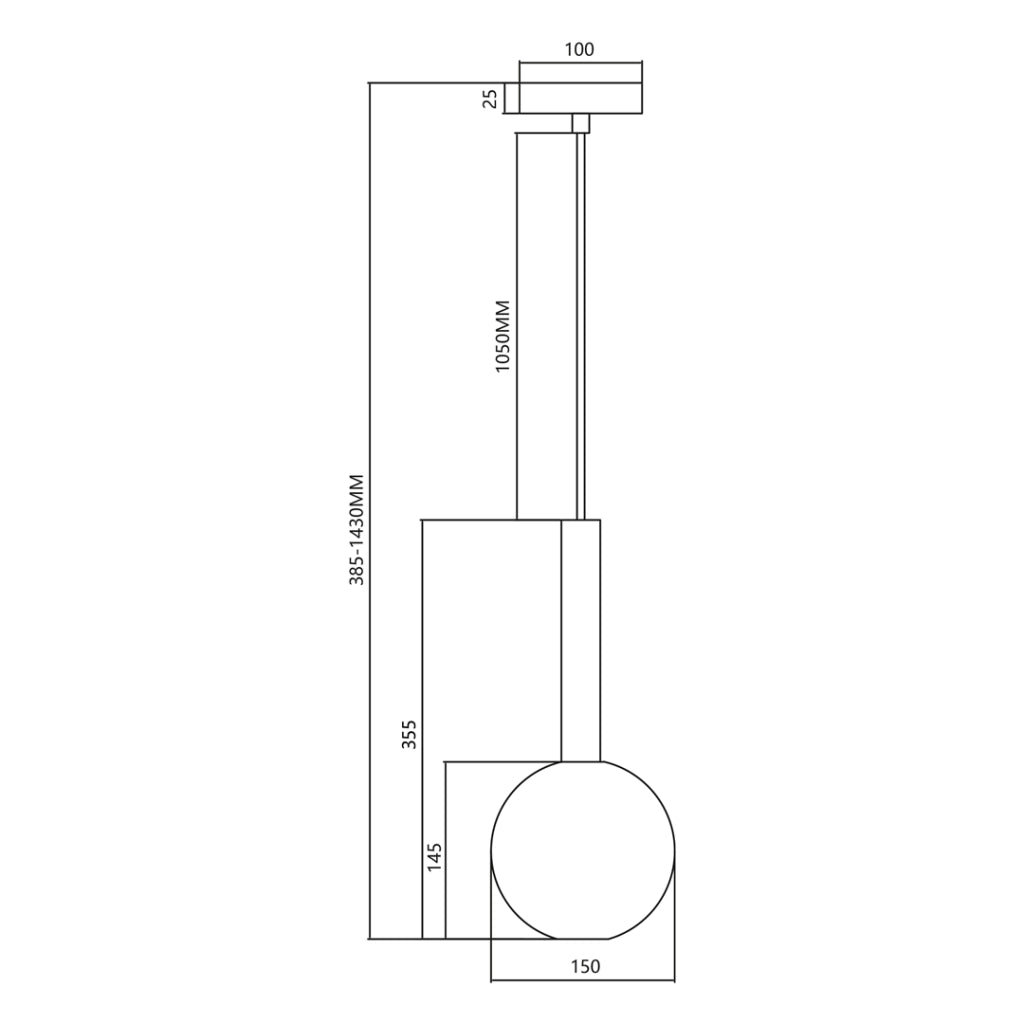 Lampada a sospensione Niko oro Ø15 G9 Milagro ML0330