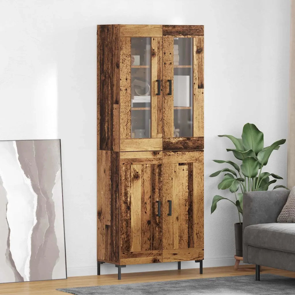 Credenza 2 pcs Legno vecchio Legno multistrato 3415654