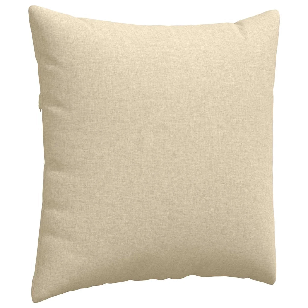 Cuscini da Divano 2 pcs Crema 60 x 60 cm Tessuto 42014004