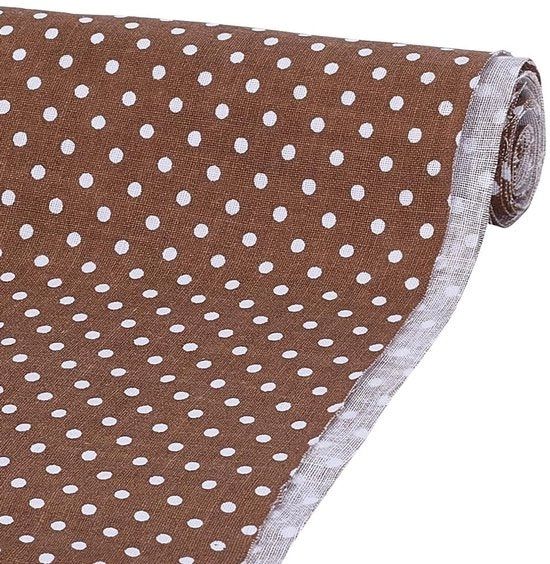 Tessuto a punti polka - Cotone - 1,6m Largo - Da cucire - Manufatto artigianale - Accessori di abbigliamento - Tessuto confortevole