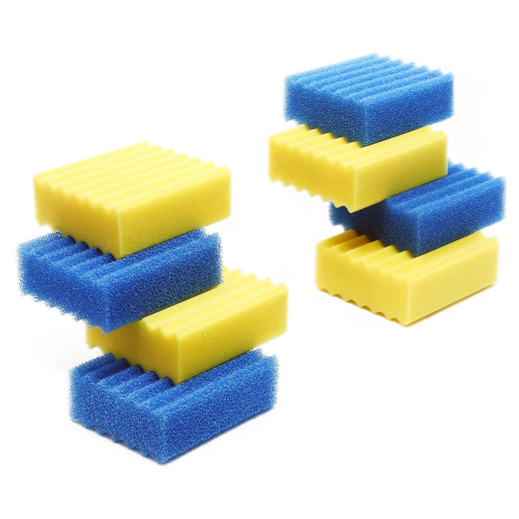 Set completo di spugne filtranti grana grossa e fine per filtri laghetto CBF-350B e CBF-550