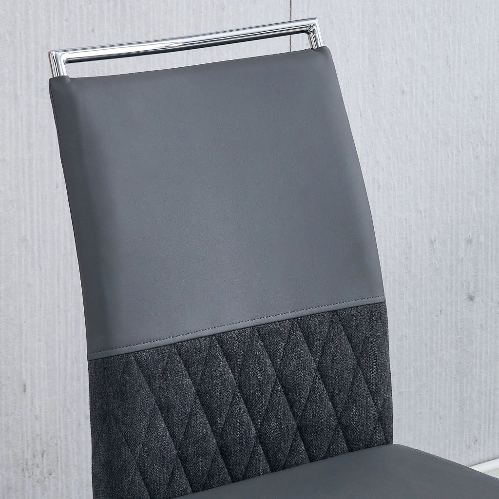 SEDIA ergonomica 42x48x95 cm grigio metallo