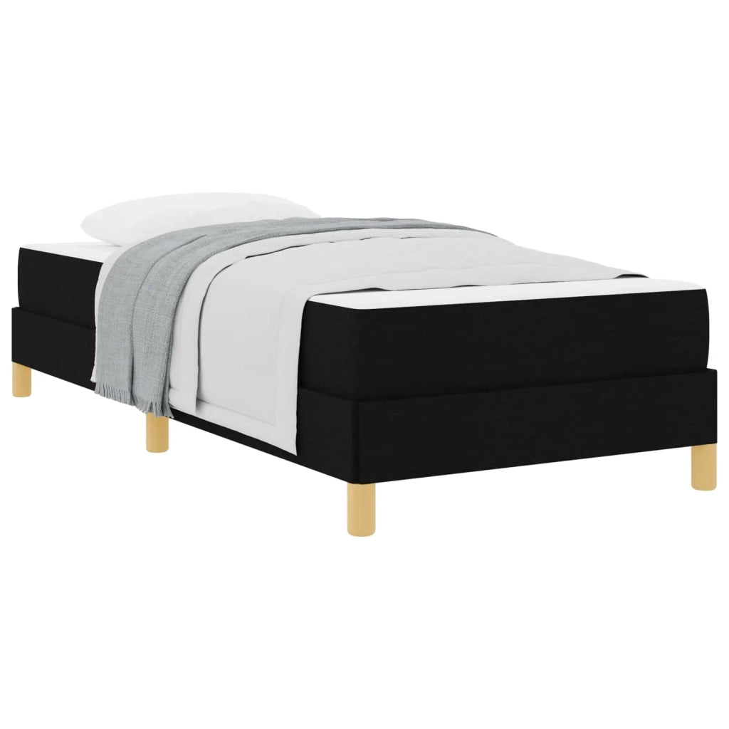 Letto a molle con materasso Nero 100 x 200 cm Tessuto 3398544