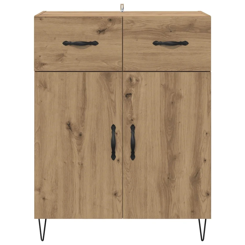 Credenza-Buffet-Armadio da cucina Rovere artigianale 69,5 x 34 x 90 cm Legno multistrato 561919