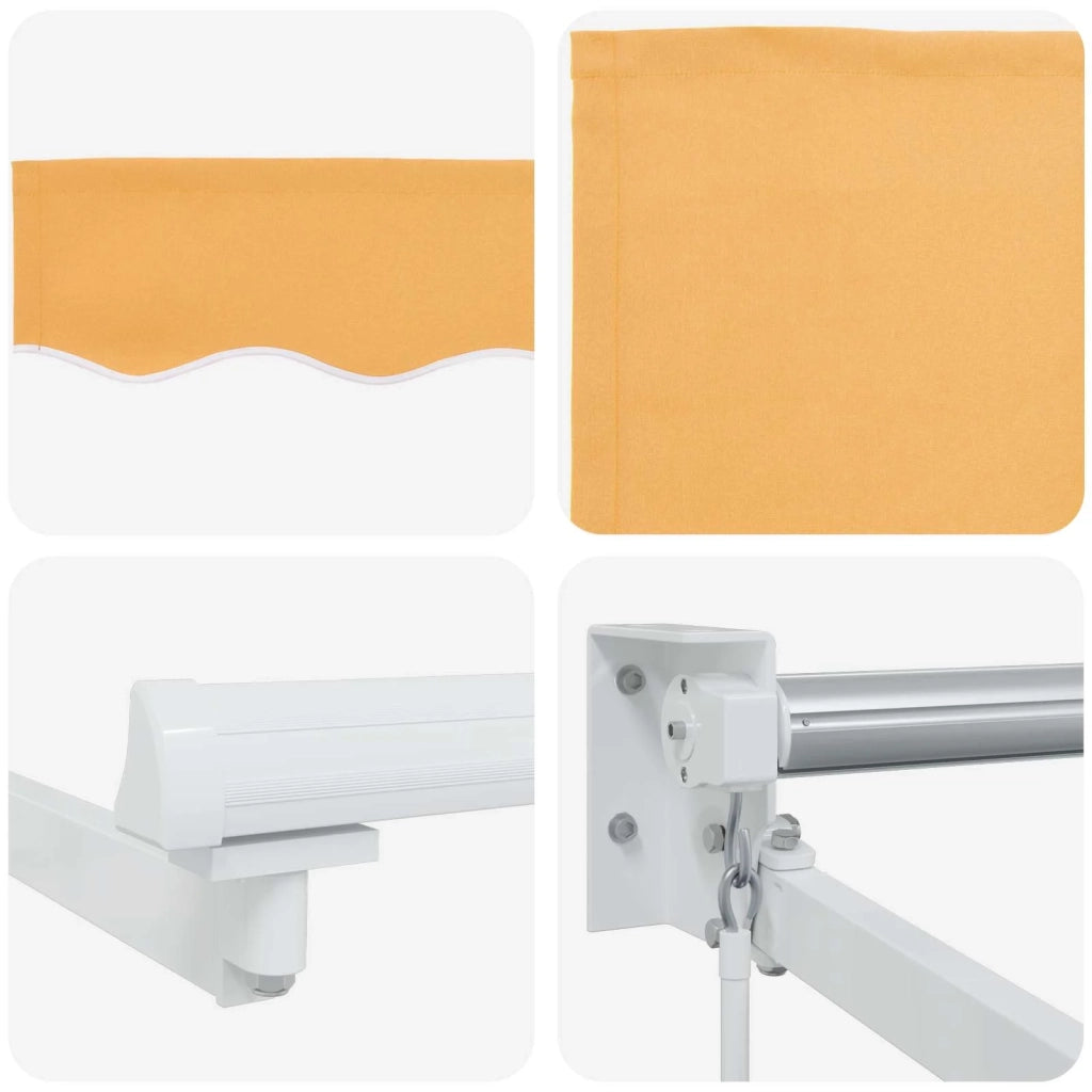 Tenda retrattile Sabbia 3,5 x 2 m 100% Poliestere e Alluminio 3425689