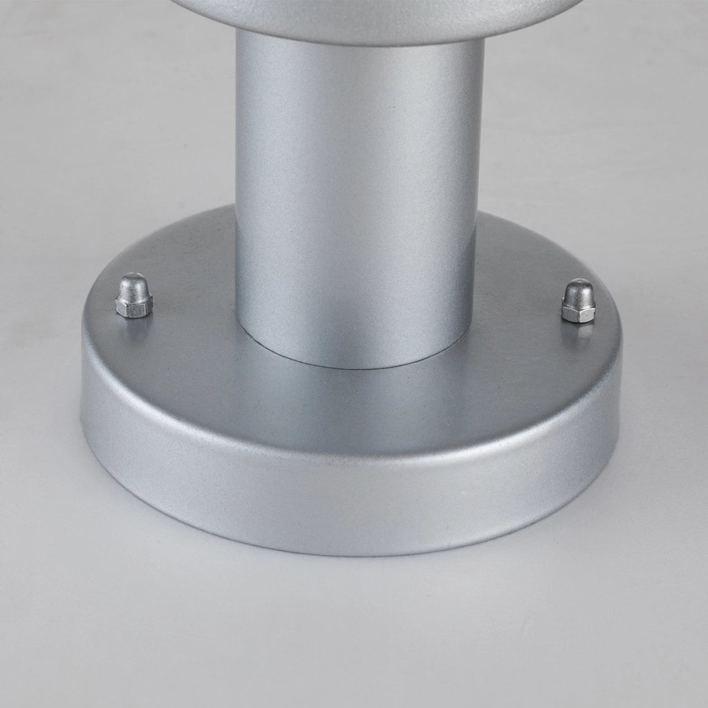 Lampada da esterno a colonna con sensore argento E27 60W Elstead