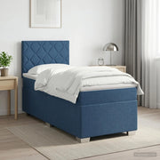 Letto box spring con materasso Blu 80 x 200 cm Tessuto 3450361