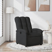 Poltrona reclinabile in tessuto nero 3205382