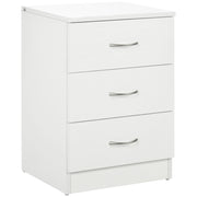 Comodino con 3 Cassetti ¨C Minimal ¨C Bianco 40x35x58 cm