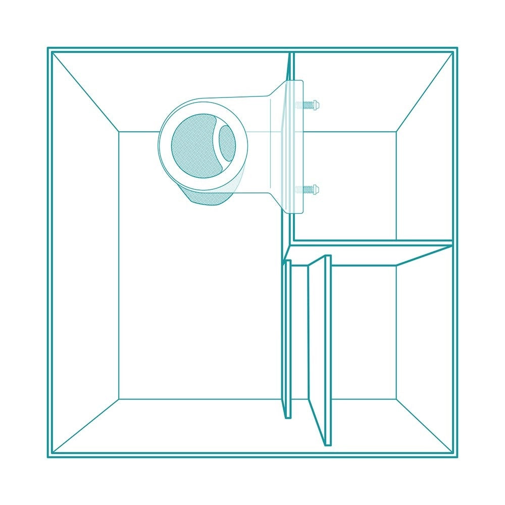 Aqpet Reef Kubic 50 marine cm50x50x50h - vasca in vetro extrachiaro con supporto e sump Colore: Bianco