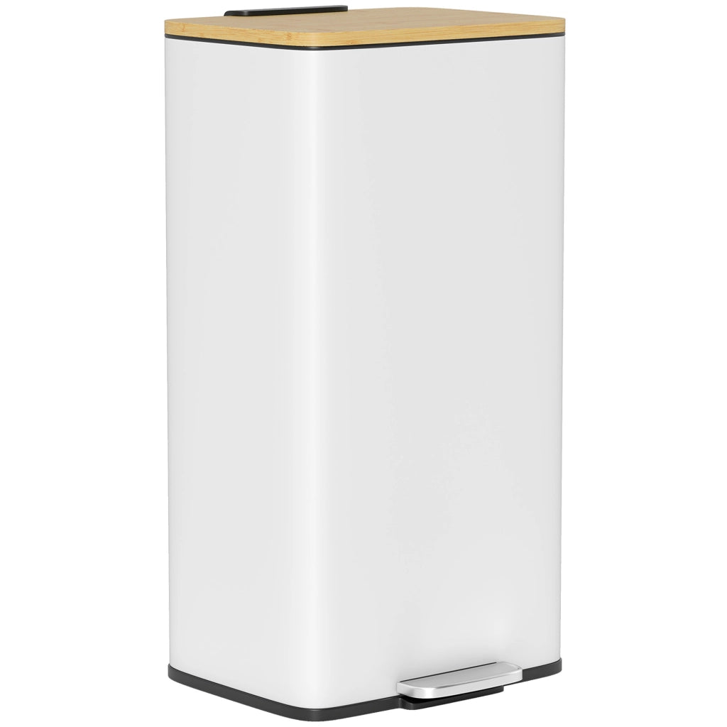 Cestino per Rifiuti 20L con Pedale ¨C Xylo ¨C Bianco