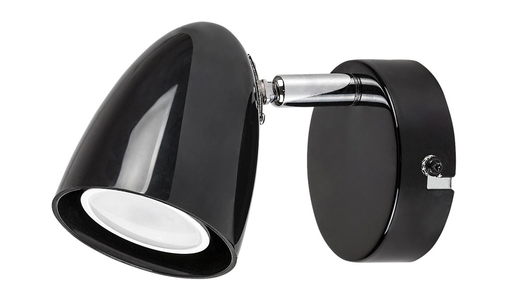 Applique da parete nera orientabile GU10 5W Rabalux