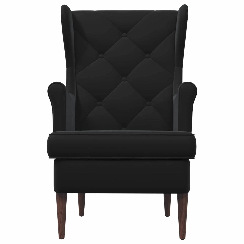 Poltrona | Sedia Relax Nero Velluto