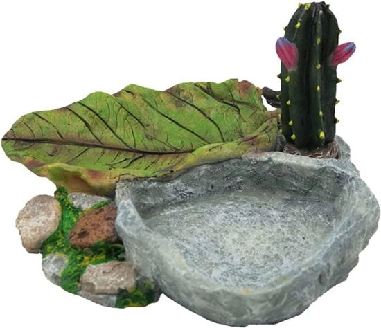 Alimentatore per Reptili - Vasca Alimentare per Acqua - Apparecchio per la Produzione di Cera per Tartarughe e Lucertole