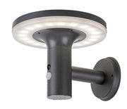 Applique LED solare 10W con sensore Alaska antracite