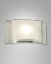 Lampada da Parete Alide 34cm con Struttura in Metallo e Vetro Trasparente, Attacco E27 40W IP20 - Design Elegante e Moderno per Interni