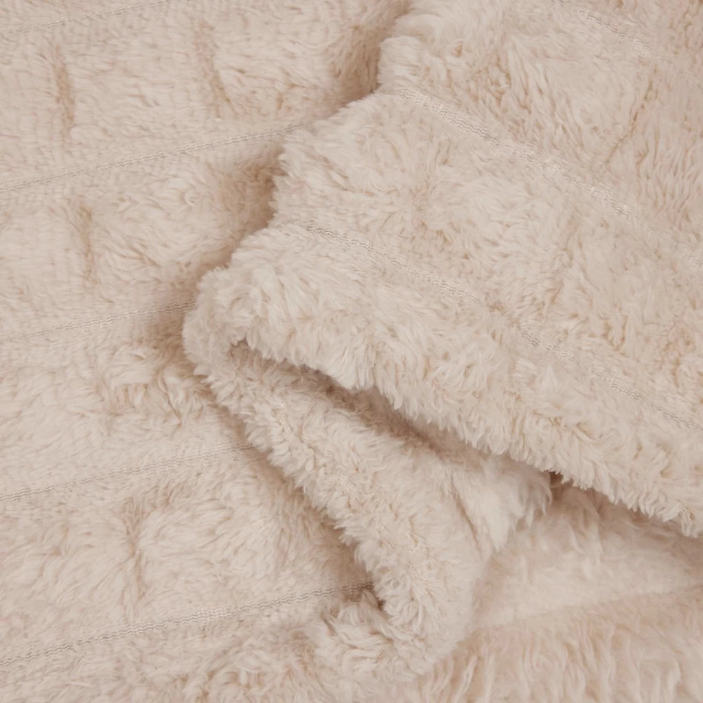 Coperte da Pile 6 pcs Beige 240 x 220 cm Panno