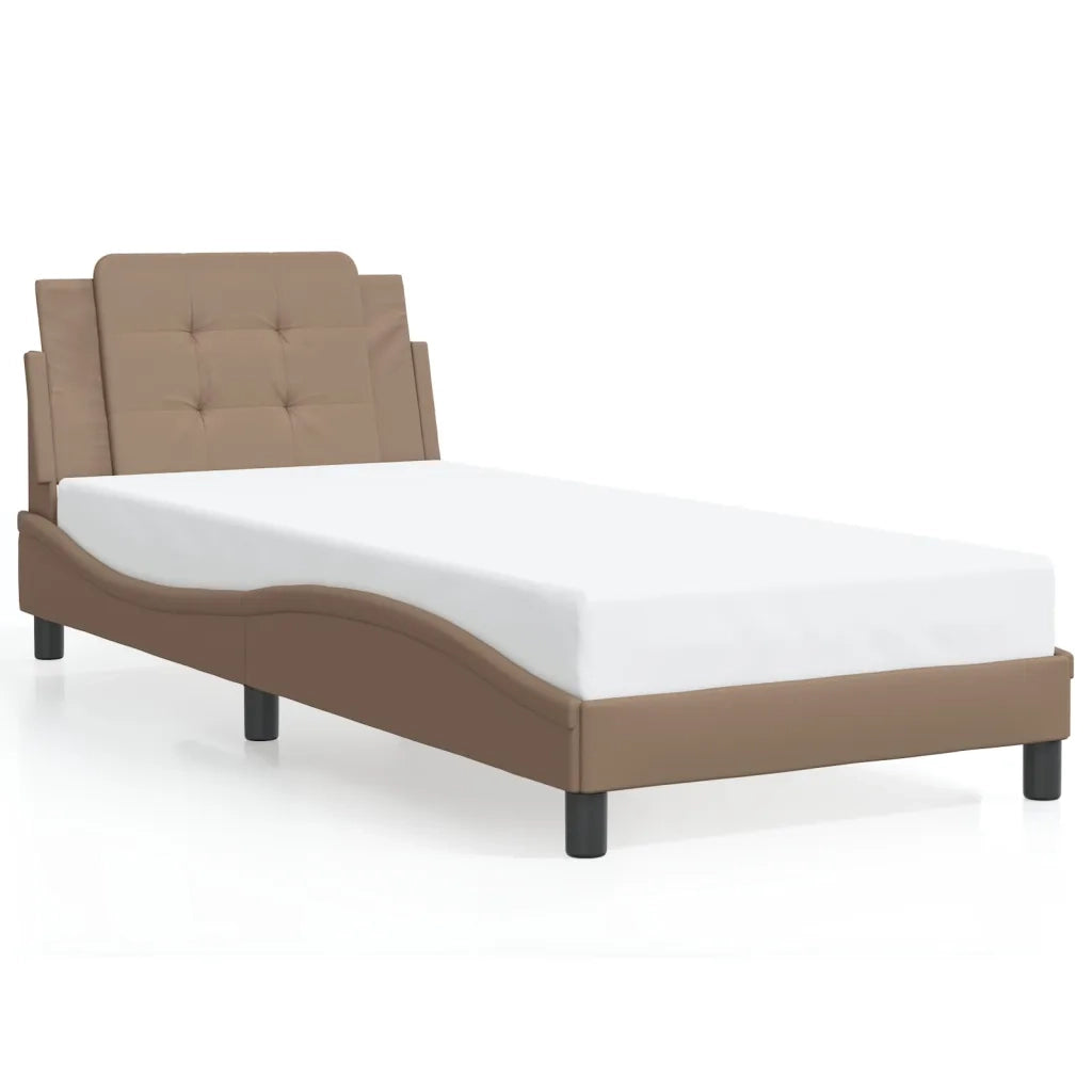 Giroletto con LED senza Materasso Zadar Cappuccino 90x190 cm