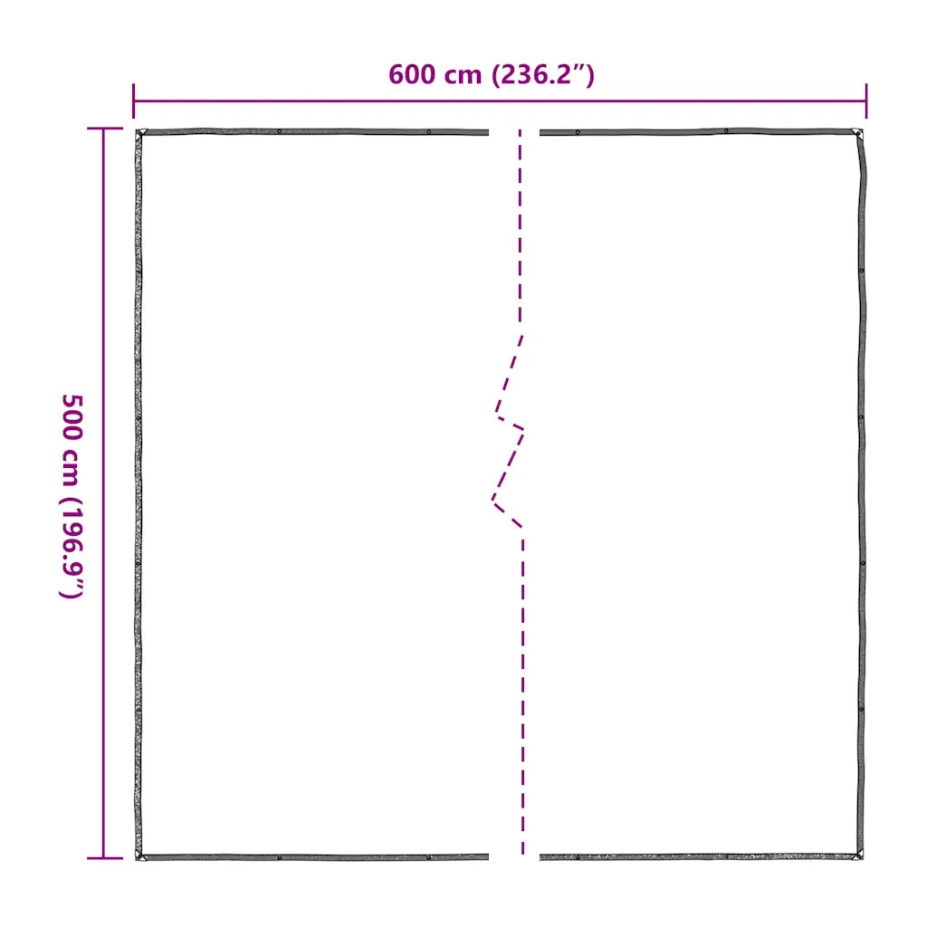 Telone Trasparente con Occhielli 5x6 m in Polietilene 4018569