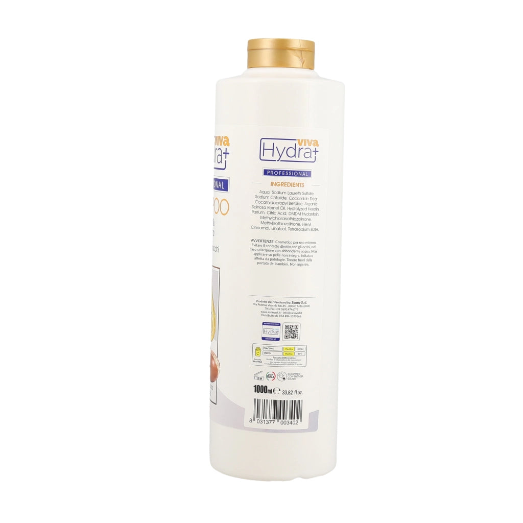 HYDRA VIVA+ SHAMPOO CAPELLI SECCHI CON OLIO DI ARGAN FORMATO 1 LT ANALLERGICO