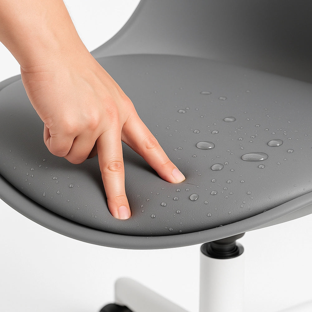 Sedia da Ufficio Full Grigio Poltrona da Studio e Casa Ergonomica con Ruote