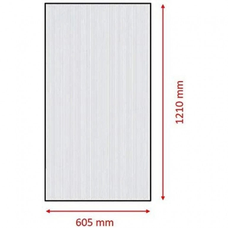 KESSER Pannelli alveolari in policarbonato 4mm 121x60, 5 cm