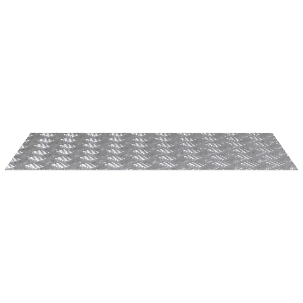 Gradini per Scale 4 pz | Tappetini per scale autoadesivi Argento 90 x 50 cm Alluminio