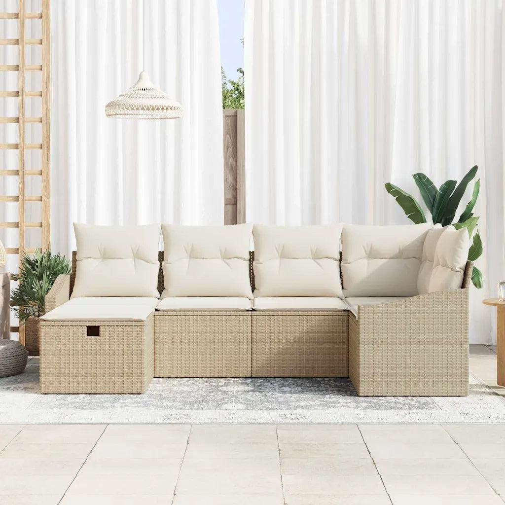 Set di divani con cuscino 7 pcs polyrattan