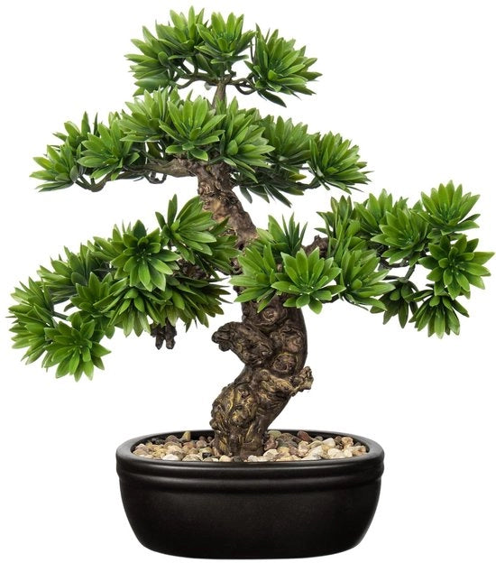 Bonsai artificiale, pianta artificiale realistica, alta 40 cm