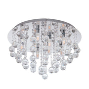 Plafoniera Moderna Almonte Acciaio Cromo 8 Luci G9 3W