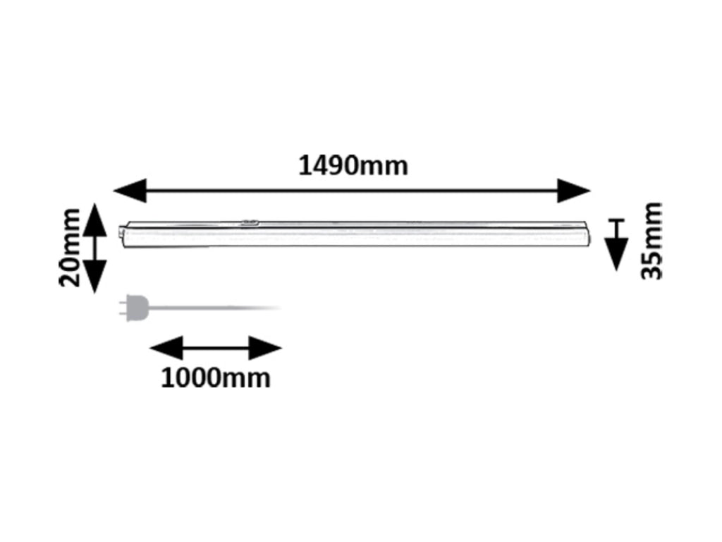 Rabalux Bareg barra sottopensile 149cm LED 20W CCT