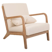 Poltrona in legno marrone 66x85x74