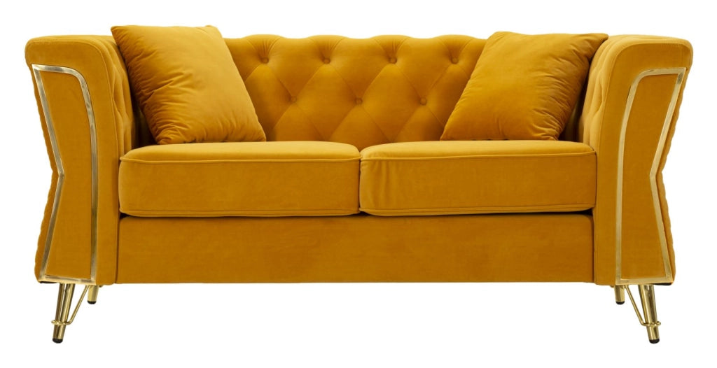 DIVANO EMY SENAPE C/CUSCINI CM 162X83X76