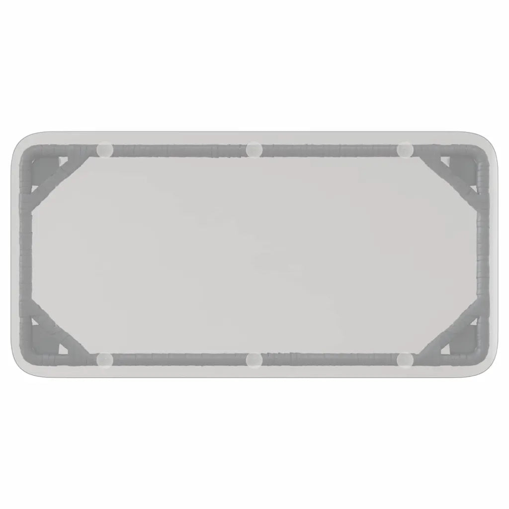 Tavolo da Giardino Nero 80 x 40 x 45 cm polyrattan 42010364