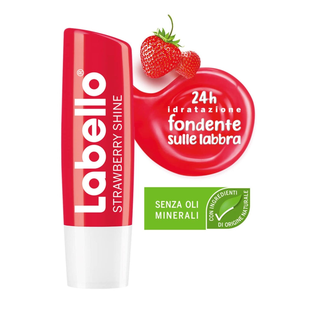 Burrocacao Balsamo Idratante per Labbra Morbide, Strawberry Shine, Labello