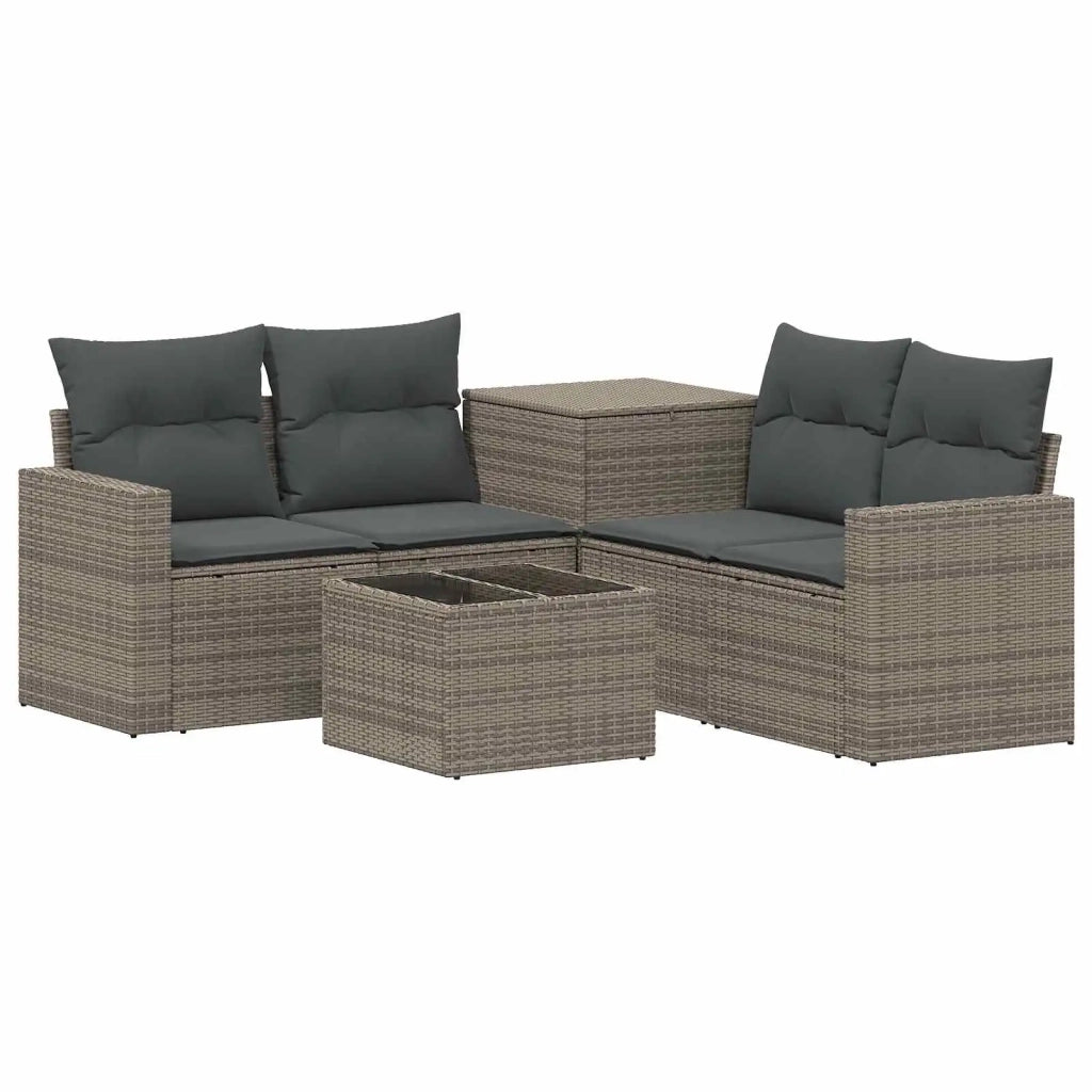 Set di divani 6 pz Grigio e Grigio Scuro 3447404