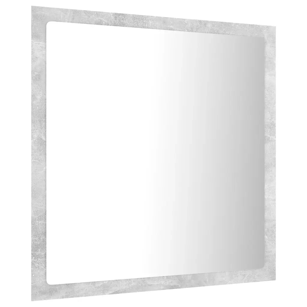 Specchio da Bagno | Specchio decorativo a LED Grigio 40x8,5x37 cm in Acrilico