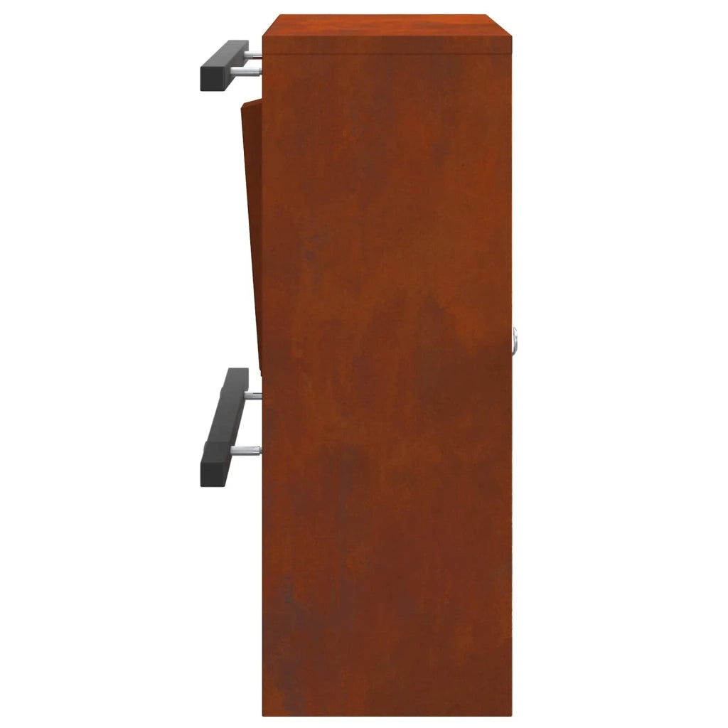 cassetta postalepastkastei con porta Ruggine 30 x 20 x 55 cm 874953