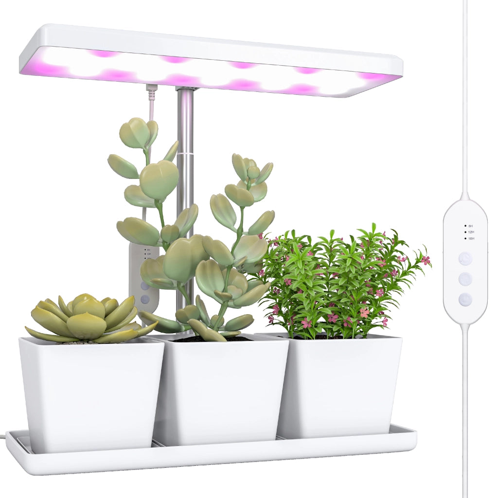 Lampada per Piante LED a Spettro Completo ¨C Xylo ¨C 30 LED, Altezza Regolabile, Timer Automatico, 5 Livelli Luminosit¨¤