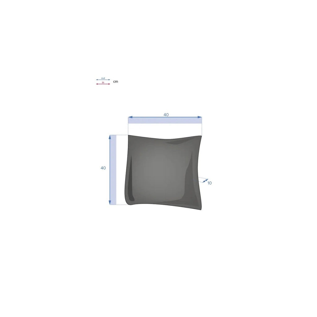 Cuscino korai 40x40 cm grigio silver