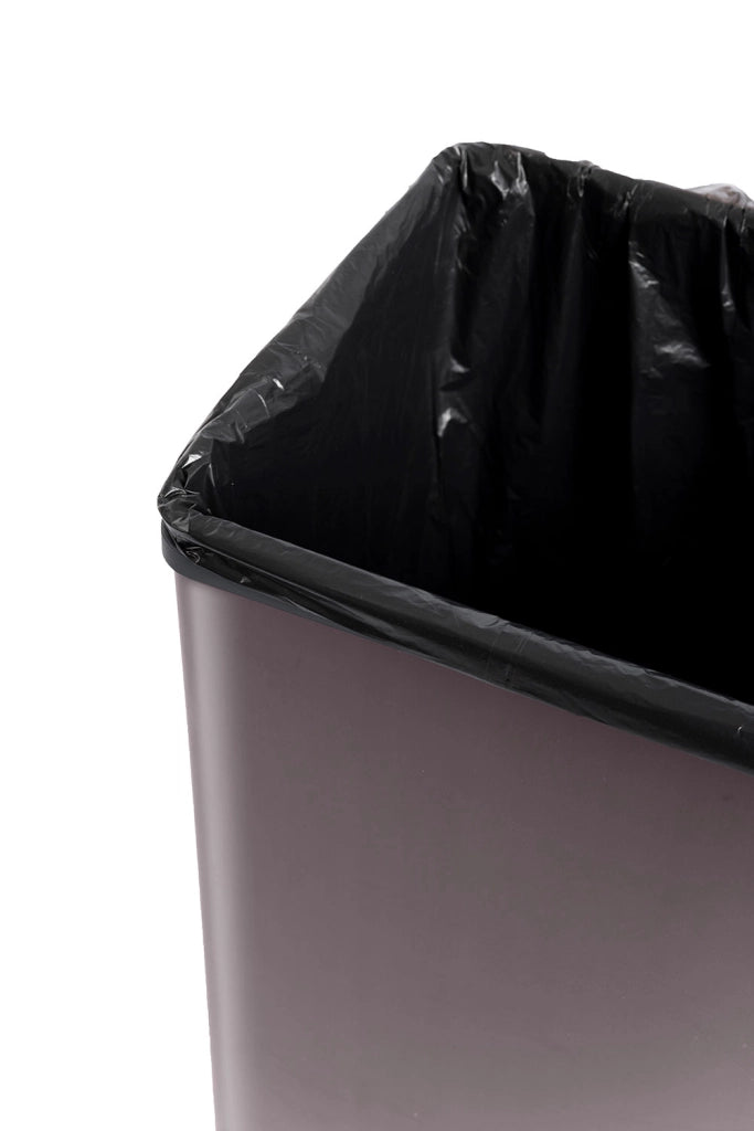 Pattumiera Alta 54L Interno Esterno Keter Verto Recycle 43,5x26,5x68,7 cm con Bordo Copri Sacco in Plastica Rosa Perla