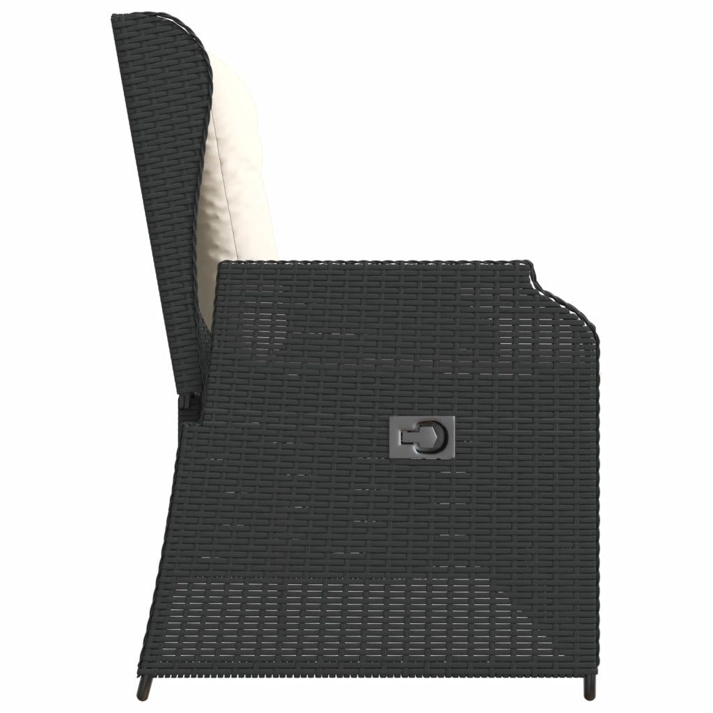 Panchina da Giardino | Panca da Giardino Nero polyrattan