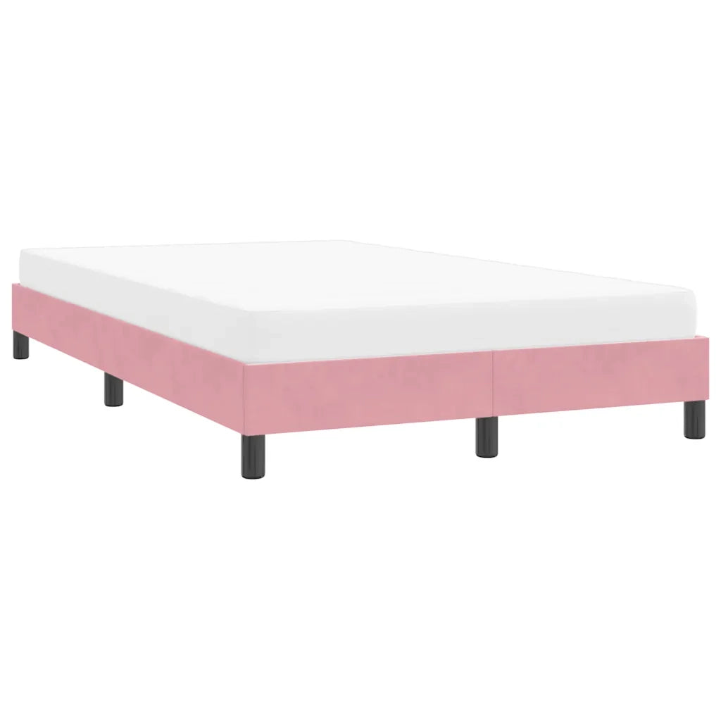 Giroletto senza Materasso Rosa 120x210 cm Velluto 4101354