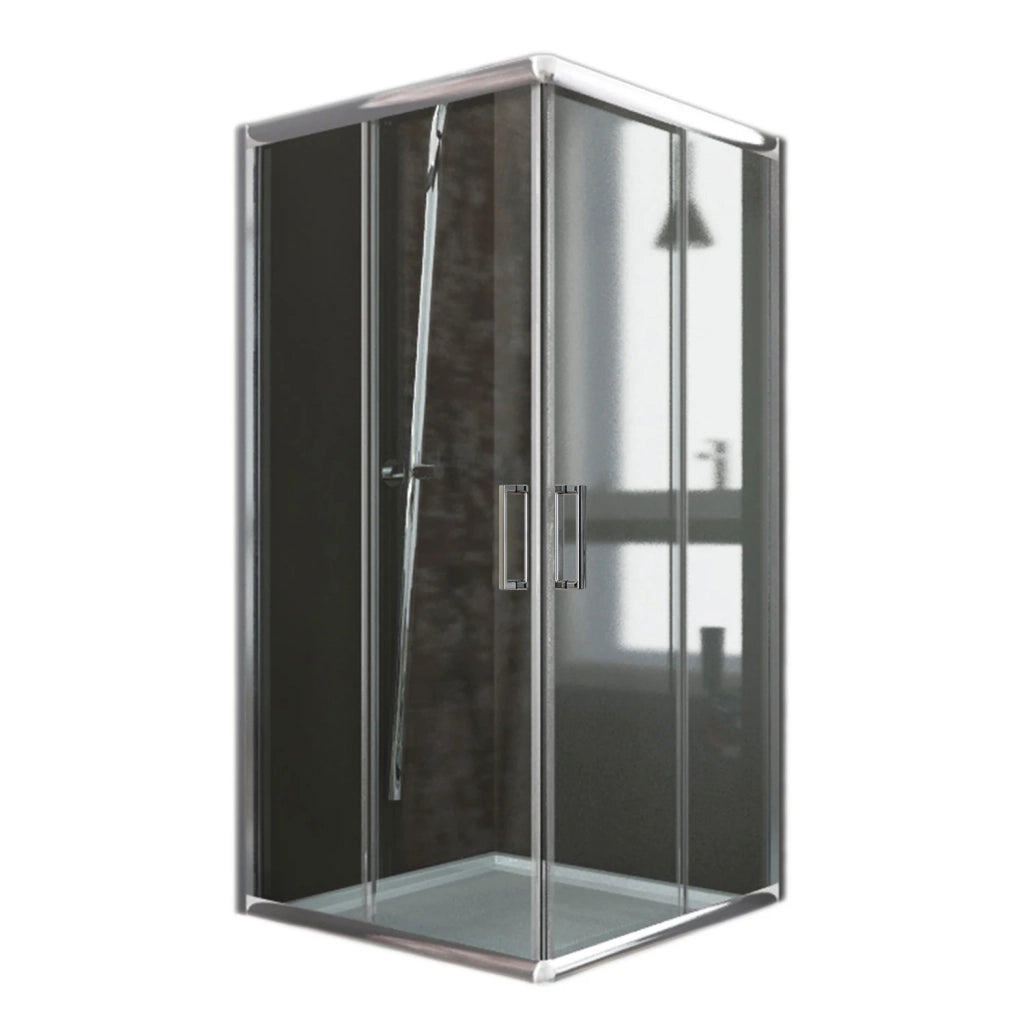 Box Doccia Quadrato 80x80 H185 Trasparente 6mm mod. Alabama