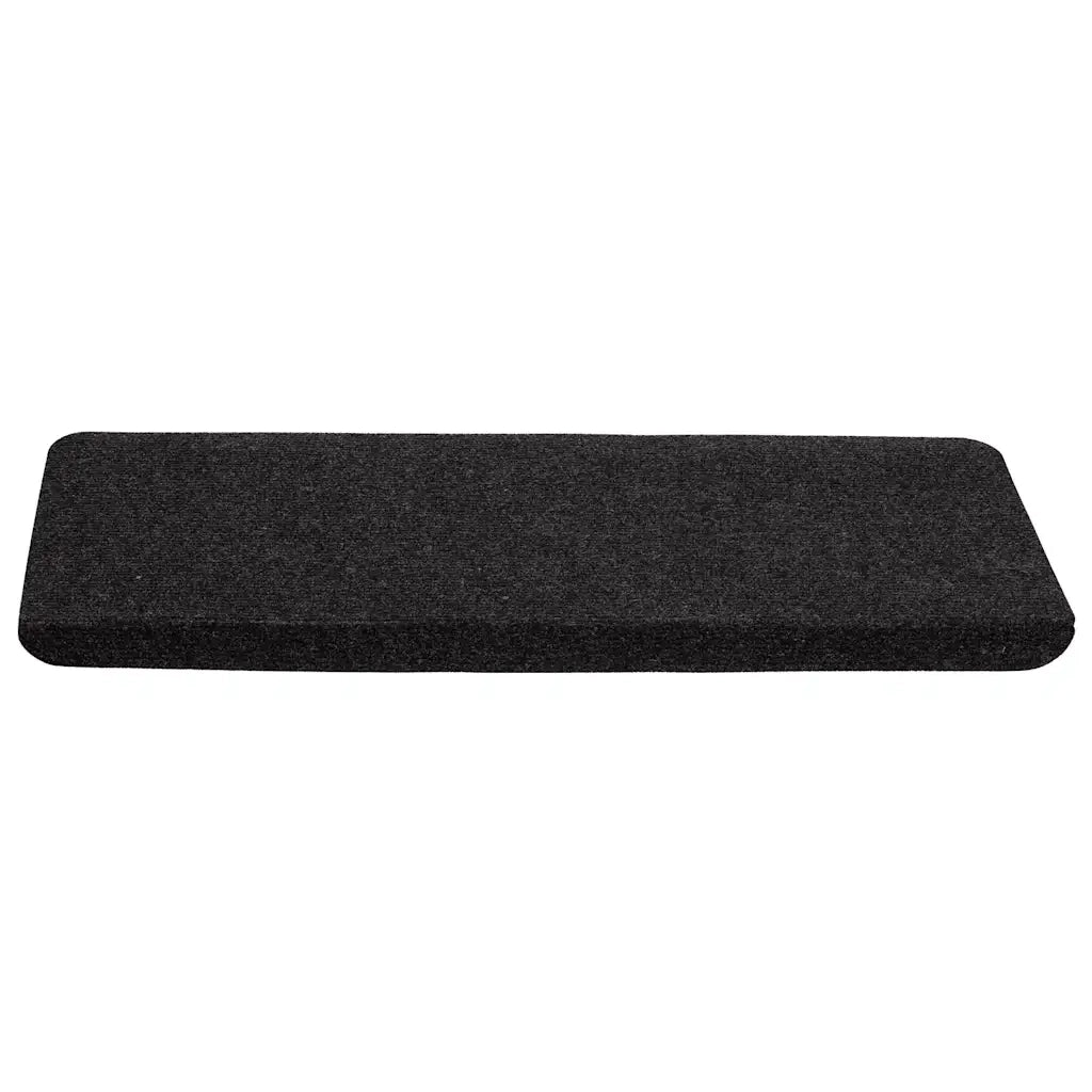 Tappetini Autoadesivi per Scale 15 pz | Gradini per Scale 65x24,5x3,5 cm Nero