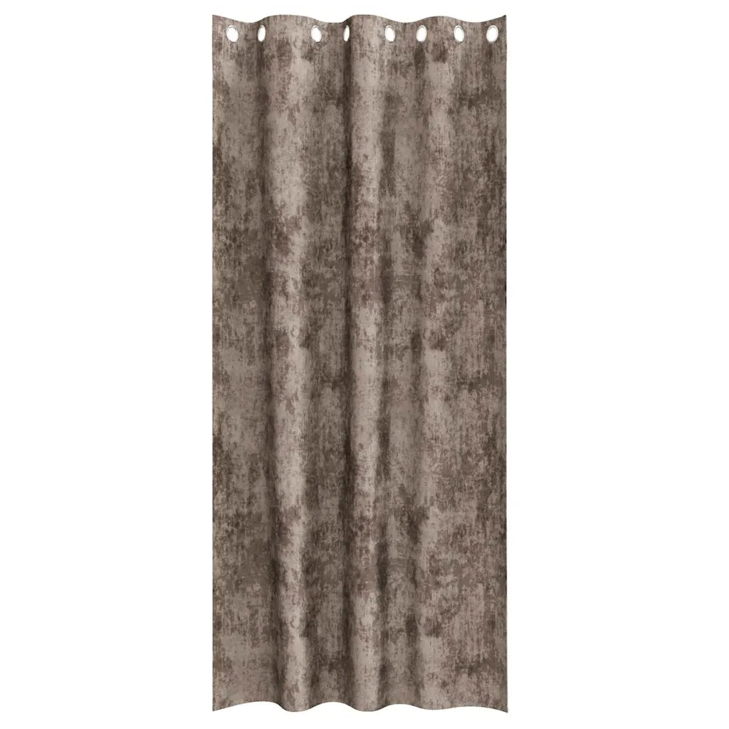 Tende in Velluto 2 pz Cappuccino 260 x 140 cm Velluto