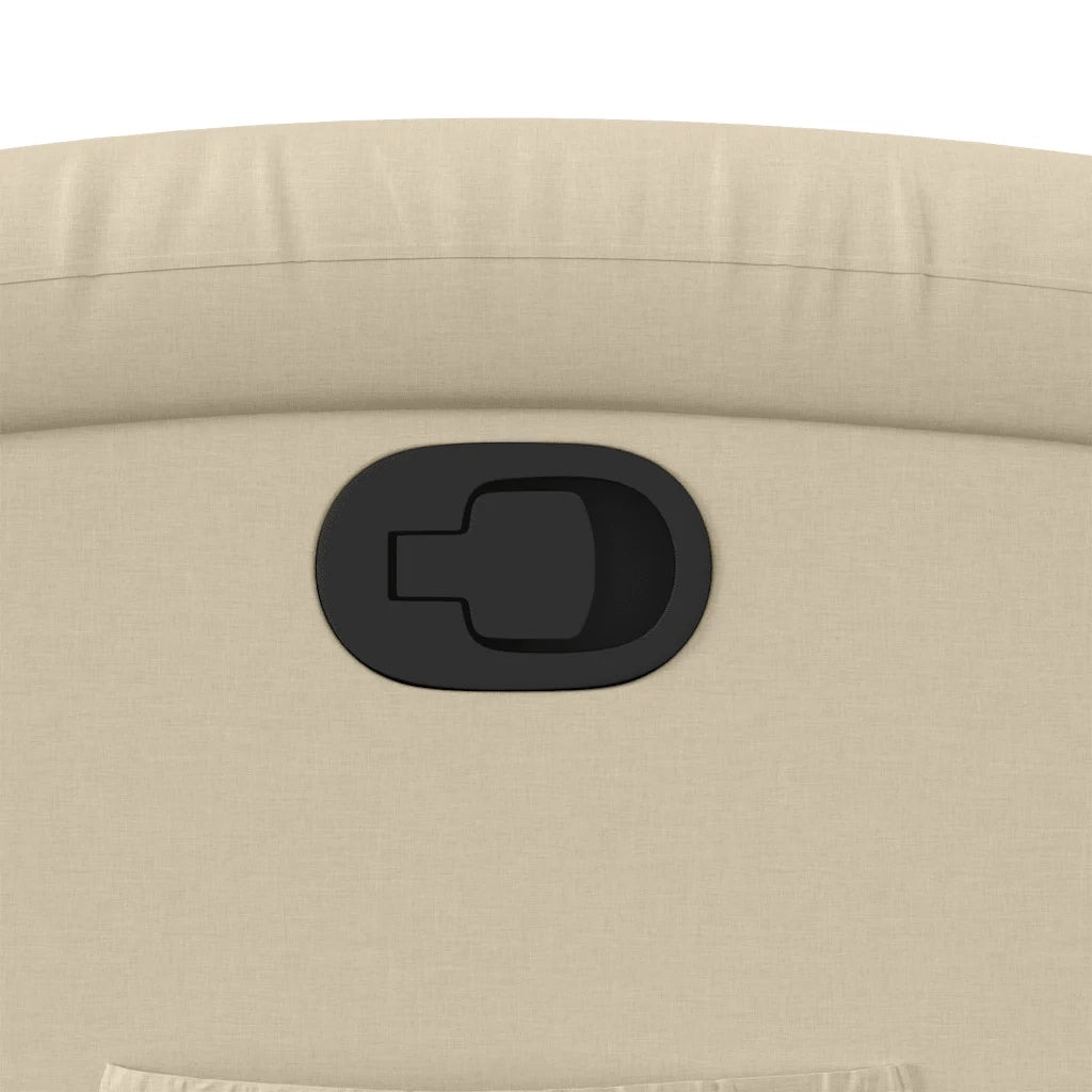 Poltrona reclinabile in tessuto color crema 3205383